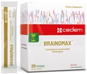 Svizzera BRAINOMAX 20 Bastoncini di polvere, Brain Booster Supplemento, Cherry-Vanilla Flavor con Citicolina, N-Acetyl-L-Carnitina, Nootropic Brain Supplements for Memory and Focus, Supporto cognitivo