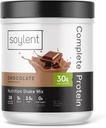 Soylent Polvere proteica completa, Cioccolato, 30g Shake proteica per la crescita e il recupero del muscolo, BCAA, DHA, MCT, 28 vitamine & minerali, Zucchero Zero, senza glutine, Vegan - 1.25lb