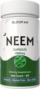 Neem Leaf Capsule 1000mg Polvere | Azadirachta Indica Integratore a base di erbe | Non OGM, Senza glutine, Nessun Additivo artificiale | Polvere di neem pura (60 conteggio (confezione di 1))