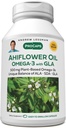 ANDREW LESSMAN Ahiflower Omega-3 con GLA - 120 Softgels - Uniquely Balanced, Plant-Based Fonte di acidi grassi essenziali Omega-3. No Stomach Upset, Contaminanti o Mercurio. Facile da ingoiare