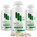 Bacticure Probiotic 180 capsule | Probiotics Supplement w/High CFU Formula per gli uomini e le donne | Prebiotici e enzimi digestivi per la digestione & salute del fegato, salute vaginale, pulizia del colon, supporto immunitario