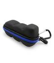 CASEMATIX Asthma Inhaler Travel Case with Lanyard and Clip-on Keychain Carabiner, Include solo la custodia inhaler, nero