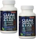2Pack of Clear Products Clear Sinus and Ear - Omeopatico - no Gluten - 60 Vegi Capsule