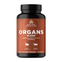 Antichi integratori di organi di nutrizione, Grass-Fed e Wild Organ Complex Capsule, fegato, cuore, reni Supporta l'organo, la salute del sistema cognitivo e immunitario, 180 Ct