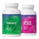 Microbiome Labs RestorFlora Probiotic Supplemento, Saccharomyces & Spore-Based Probiotics (50 capsule) + Enzimi digestivi FODMATE per aiutare a rompere i FODMAP (120 capsule) - 2 Bundle prodotto