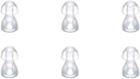 (6pcs/lot)Hearing Aid Ear Tips Silicone Earplug Domes per BTE, SITO e Pocket Hearing Aids Ear Bud Sostituzione (Small φ8mm)