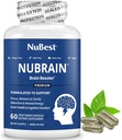 NuBrain Booster - Brain Supplement for Brain Booster, Memoria, Focus & Clarity Support with St. John’s Wort, Ginkgo Biloba, Bacopa & More - 60 Vegan Capsules | 1 mese di fornitura