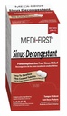 Medico Prodotti Medi-First 80933 Decongestionante del seno, 100-Pacchette di 1 (il Imballaggio può variare) , Rosso