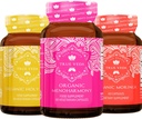True Veda Menopause Bundle USDA Organic | Multi-Award-Winning | Organic Moringa | Organic Holy Basil con Vitamina B6 | Capsule di MenoHarmony Organici