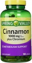 Cinnamon 1000mg Plus Cromo, 180 capsule