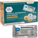 MED PRIDE Triple Antibiotic Ointment Packets Bulk 144 X 0.9g, Imballaggio antibiotico individuale per bruciature, tagli, cura del tessuto