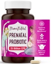 Probiotici prenatali naturali della mamma per le donne – Gut & supporto immunitario per la gravidanza, l'allattamento al seno e il post-parto* | 25 miliardi di CFU, 12 Strain Probiotic & Prebiotic Blend per sostenere mamma e bambino