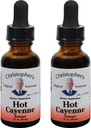 Estratto di Cayenne caldo di Formulas originale di Christopher, 1 fl oz - Supplemento naturale di erbe - Confezione di 2