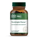 GAIA HERBS PRO Nootropic Focus - Brain Health Support Supplement* - Nootropic Supplemento con Zafferano, Ginkgo Leaf Extract & Lemon Balm - Vegan, Gluten-Free - 40 Liquid Phyto-Caps (20 Servings)