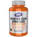NOW Alimenti Nutrizione sportiva, Aminoacidi a catena ramificata, Con Leucina, Isoleucina e Valina, 120 capsule di Veg