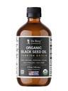 Dr. Berg Black Seed Oil Organic Cold Pressed – Pure Nigella Sativa Black Cumin Oil – USDA Organic, Halal, Vegan – per capelli, pelle, supporto immunitario – Liquido non raffinato – Bottiglia di vetro 4 oz
