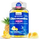 Zucchero senza Glucosamina Condroitin MSM Gummies - Max Strength Mobility Supplement per le donne e gli uomini w/ Glucosamine Sulfate 2000mg, Boswellia, Curcumina e Acido Ialuronico - Supporto per Flessibilità - 60Cts