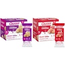 Quest Frosted Cookies Twin Pack con torta di compleanno 1g Zucchero 10g Proteine 2g Carbs Net Gluten Free 8 Conte e torta di fragole 1g Zucchero 10g Protein 2g Carbs Net Gluten Free 16 Cookies