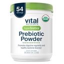 Iperbiotici Vital Nutrients Organic Prebiotic Fiber Powder | Supporta la salute del fegato e la regolarità digestiva | Supplemento di fibra solubile per le donne e gli uomini | Vegan Organic Fiber Powder | 54 Serve