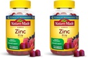 Integratori di zinco realizzati in natura 30 mg per il servizio, supplemento dietetico per la salute immunitaria e il supporto antiossidante, 60 gommoni di zinco, alimentazione di 30 giorni, (pacchetto di 2)