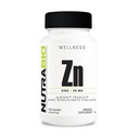 NutraBio Zinc Chelate Supplemento minerale - per una corretta crescita, sviluppo e salute immunitaria - 30 mg di zinco per capsule vegetariane - 120 porzioni