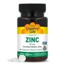 Vita di Paese Zinco Chelato 50 mg - Certificato Gluten-Free & Vegan Integratore di Supporto Immune, Migliora l'assorbimento dello zinco, Supporta la produzione proteica del corpo e la salute cellulare, 100 compresse vegetariane