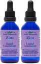 Concentrato di zinco liquido di Eidon Ionic Minerals - Integratore di zinco ionico Gocce per adulti e bambini, Sistema immunitario di sostegno, Capelli e Pelle, Salute del fegato e del rene, Allevia lo stress - 2 oz (Pack of 2)