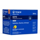 Trace Minerals Hydro Pak Keto - Electrolyte Replenishment Drink Mix – 1000 mg Potassium Plus 70 Supporta energia, Stamina e idratazione – Fragola Limonata Flavor – 30 Serve