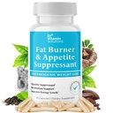 Fat Burner & Appetite Suppressant per perdita di peso pillole di dieta per le donne e gli uomini - Metabolismo termogenico Booster con Glucomannan, Cromo, Caffeina, Estratto di tè verde - Non-GMO - 35 capsule Dr Vitamin