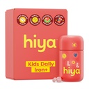 Hiya Iron+ Supplementi per bambini - Supplemento di ferro ad alto assorbimento - Delizioso aroma di fragole & facile su bambini Stomach - No Aggiunto Zucchero & Terze Parti Testato - Alimentazione di ricarica di 30 giorni per i bambini