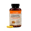 NaturalWise Turmeric Boswellia Supplemento con BioPerine & Organic Ginger Root - Turmeric organico 900mg + Boswellia Extract 600mg - Non-GMO, Vegan, Stati Uniti d'America Prodotto - 60 Capsule[30-Day Supply]