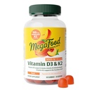 MegaFood Vitamina D3 K2 Gummies - Vitamina D 5000 IU per Bone & Immune Salute Plus Supporto per l'assorbimento ottimale del calcio - Peach Flavor, Pectin Based - 60 D3 vegetariani e K2 Integratori, 30 Serve