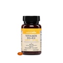 NatureWise Vegan Vitamin D3 + K2 con Cocco Organico Olio MCT - Natural D3 5000IU + Natural K2 100mcg - Alto assorbimento Bone Support - Soy & Gluten Free - USA Prodotto - 30 Softgels[30-Day Supply]