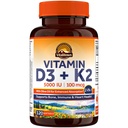 Vitalitown Vitamina D3 K2 Supplemento, D3 5000 IU, Vitamina K2 MK-7 100 mcg, Non OGM, No Gluten & Soy, per Bone, Teeth, Immune & Heart Health, 120 Softgels