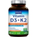 Vitamina D3 K2 Integratore, Vitamina D3 10000 IU & Vitamina K2 (MK-7) 200 mcg, Supporta Bone, Denti, Cuore e Salute Immune, Non OGM, Gluten Free, 60 Softgels