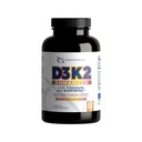 D3K2 potenziato con Calcio & BioPerine® - 5000 IU Vitamina D3 + 100 mcg Vitamina K2 MK-7 - Formula una tantum, 60 capsule