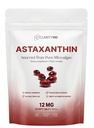 Astaxanthin 12mg Antiossidanti Supplemento – Fonte naturale delle microalghe – Softgel a base di lipidi per assorbimento potenziato – Cognitivo, Vision & Joint Support – 30 Softgels (Pack of 1)