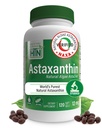 Alimentazione Astaxantina Triple Strength 12mg Supplement 120 Softgels | AstaZine from Algae Organically Grown in Pristine Himalayan Water | Skin and Vision Support