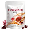 Astaxanthin 12mg, 150 Softgels - 5 mesi di fornitura, Astaxanthin Supplementi Fonte da Microalghe Fresche, Non OGM, Gluten Free, Facile da ingoiare