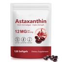 Astaxanthin 12mg, 120 Softgels, 4 mesi di alimentazione | Integratori Antiossidanti Premium Astaxanthin - Supporta Occhio, Immune, Joint, Salute della pelle e Circolazione interna, Facile da ingoiare, Non OGM