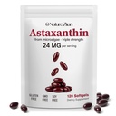 NATURA . ZIRAN Astaxanthin Integra 24mg, Antiossidanti Supplemento, Supporti per Eye &Joint &Skin Health| 4 Mesi di alimentazione| 120 Softgels