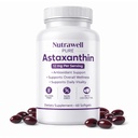 IRMI Nutrawell Astaxanthin 12 mg Softgels, Premium Natural Astaxanthin | Gluten-Free, Non OGM | Daily Eye & Skin Support, 60 gel morbidi