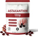 Astaxanthin 12mg, 120 Softgels, origine naturale delle microalghe, non-GMO senza glutine, 4 mesi di fornitura