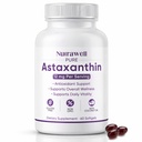 NutraWell Astaxanthin 12mg, con olio di cocco, supplemento di supporto antiossidante, non OGM, senza glutine, 60 Softgels