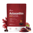 VivoNu Astaxanthin 12mg Integratori, 240 Softgels, Fresco Haematococcus Pluvialis 10 in 1 Astaxantina Antiossidante Integratori, Supporta Occhio, Pelle, Giunto, Cervello, Cuore e Salute del sistema immunitario