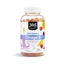 365 da Whole Foods Market, Omega-3 Kids' Gummy, Natural Raspberry Lemonade Flavor, 120 Conte