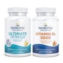 Nordic Naturals Ultimate Cognitive and Bone Density Pack - Ultimate Omega Vitamin D3 1000, Arancione