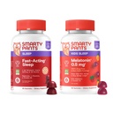 SmartyPants Sleep Gummies Family Bundle: Adulto & Kids Sleep Support with Melatonin – senza farmaci, non-Habit Forming, Frutta aromatizzata, 60 Conte (Pack of 2)