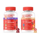 SmartyPants Kids Daily & Nighttime Wellness Bundle: Multivitamin + Sleep Gummies con L-Theanine, Lemon Balm & Magnesium – senza farmaci, non-Habit Forming, 60 Count (Pack of 2)