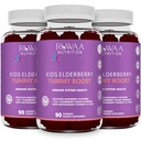 RUWAA NUTRITION Sambucus Elderberry Gummies for Kids with Zinc & Vitamin C: Antiossidante, Supporto immunitario Vitamine, Supporta la salute del sistema immunitario: Vegetariano, Gluten Free, Gelatin Free (3)